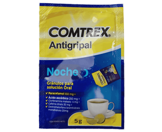 COMTREX ANTIGRIPAL NOCHE 650mg+250mg+4mg+30mg+20mg
