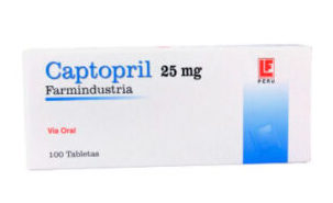CAPTOPRIL 25 mg - Farmindustria - tabletas