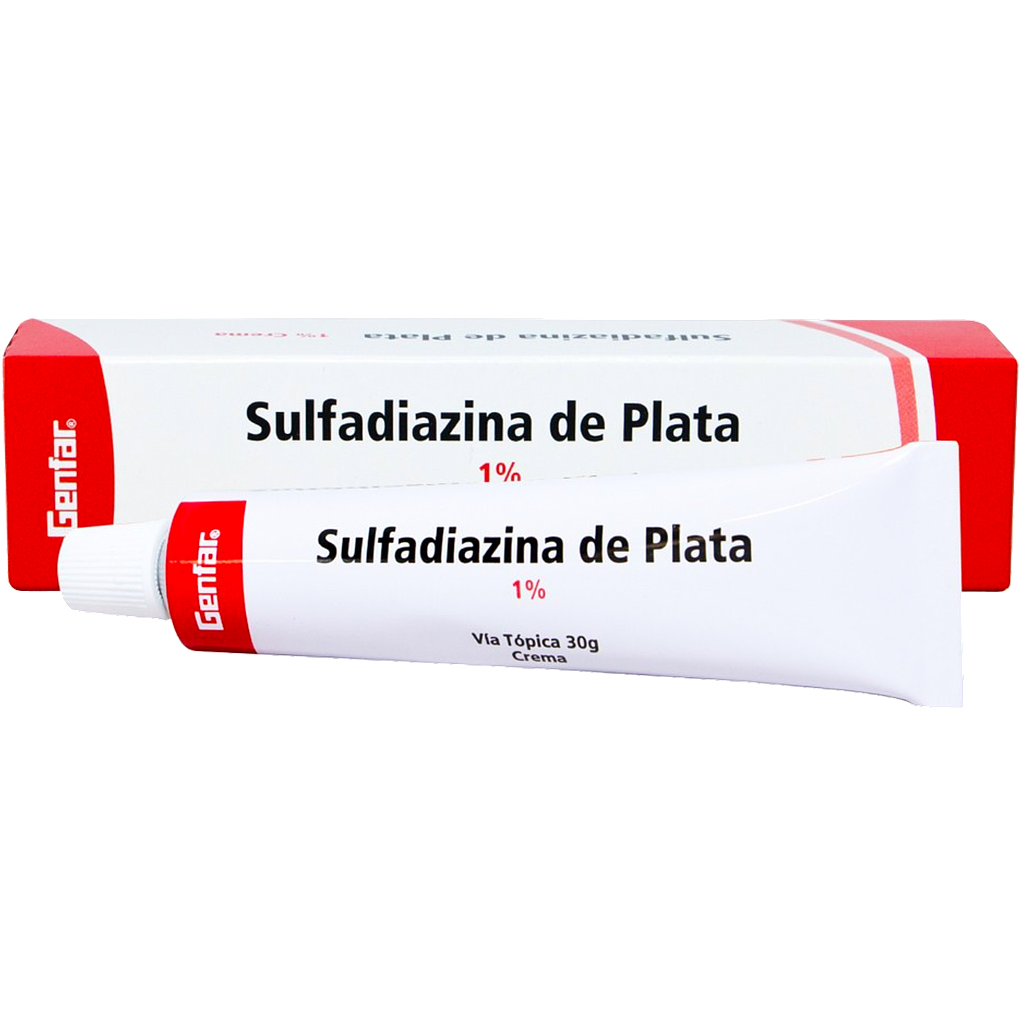 SULFADIAZINA DE PLATA 1% - 30g - Genfar - crema