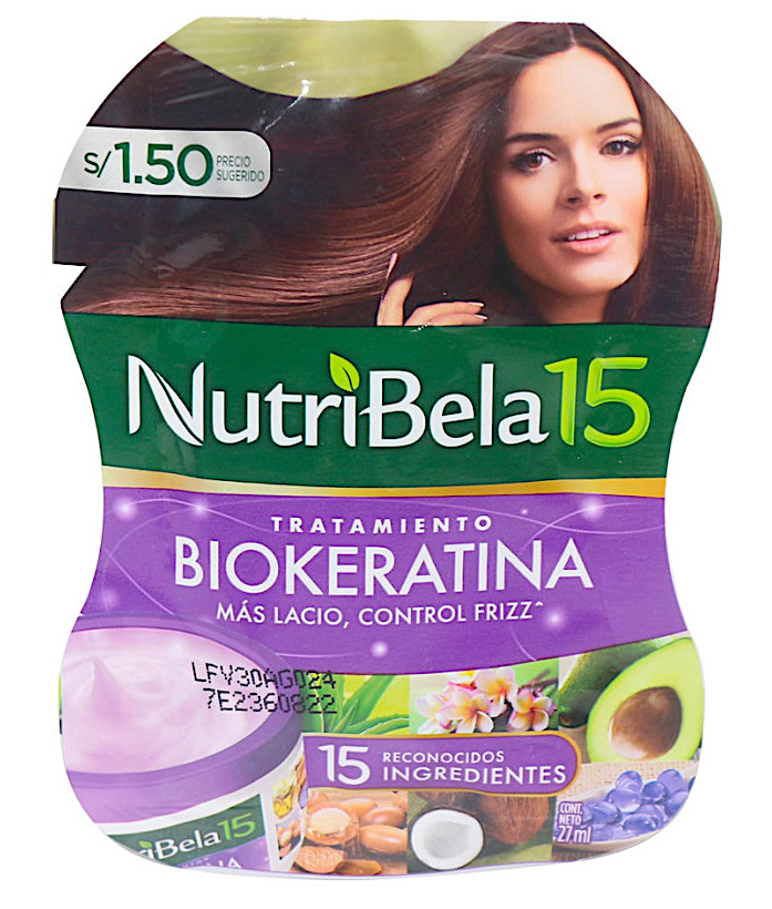 Tratamiento BIOKERATINA NutriBela15 Sachet 27mL