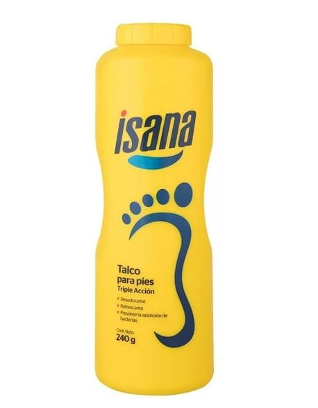 Talco para Pies Triple Acción ISANA 240g
