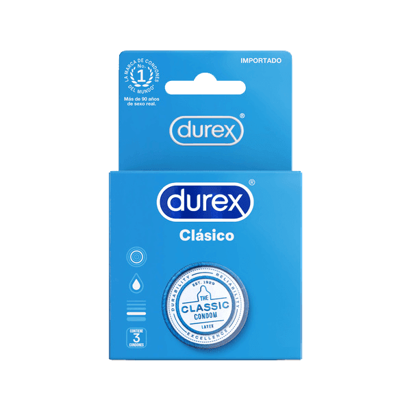 Condones DUREX Clásico x 3 unid.