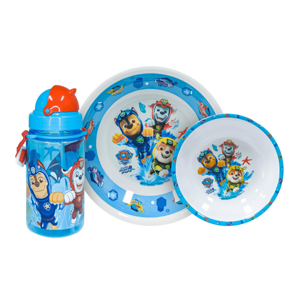 Vajilla de Melamine PAW PATROL AQUA PUPS