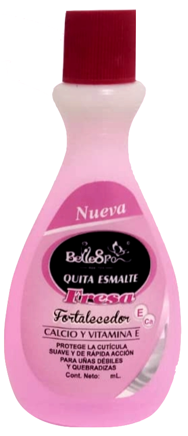 Quitaesmalte BELLE SPA de Fresa 40ml X Unid.