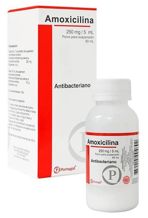 AMOXICILINA 250 mg/5 mL 60ML