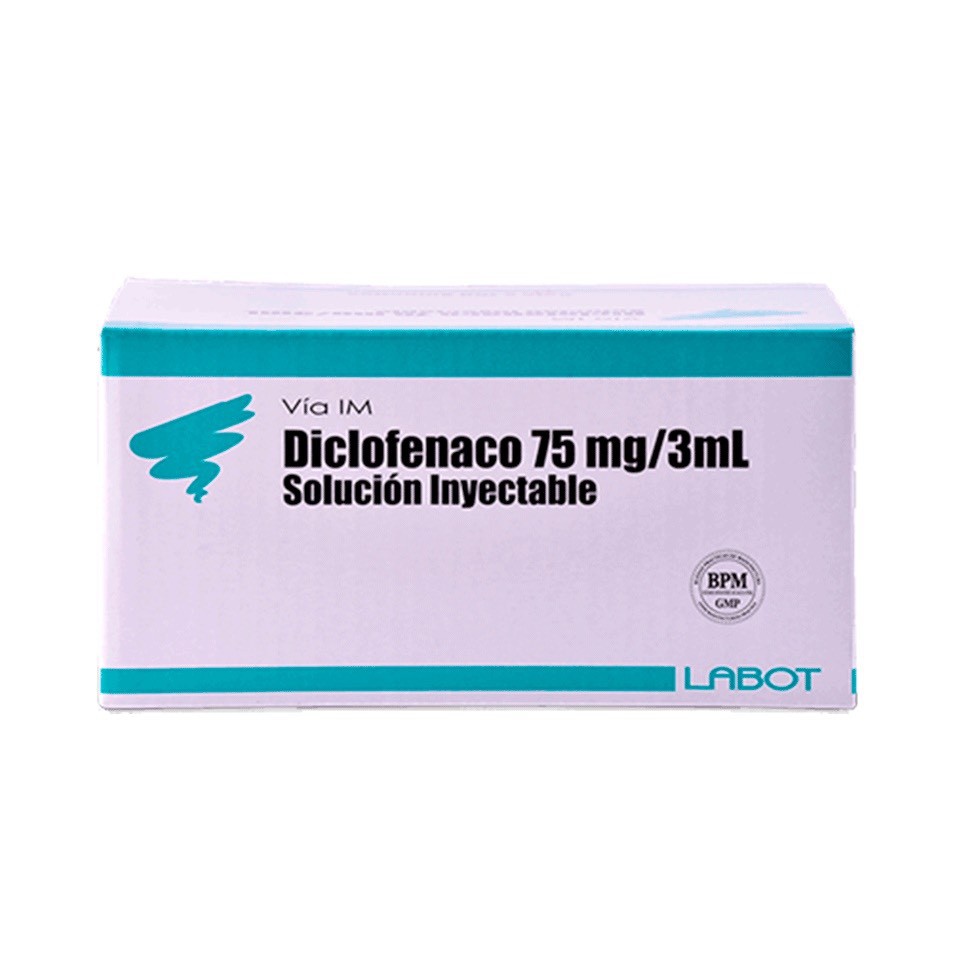 DICLOFENACO 75 mg/3 mL x AMPOLLA