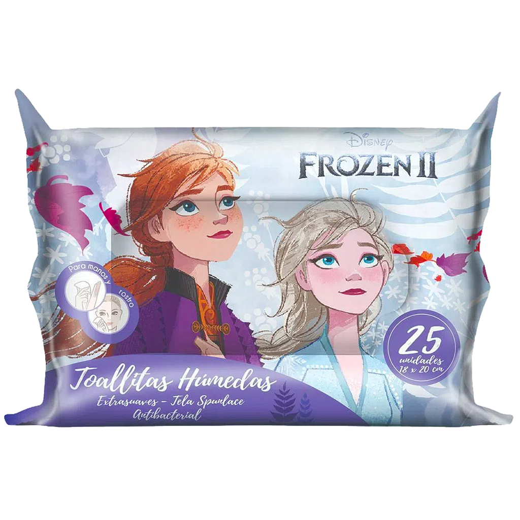 Toallitas Húmedas Antibacteriales Frozen II Tuinies Paquete 25 unid