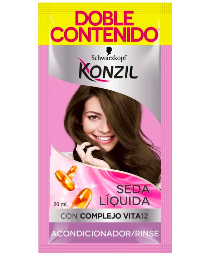 Konzil Acondicionador Seda Líquida + Complejo Vita12 20ml