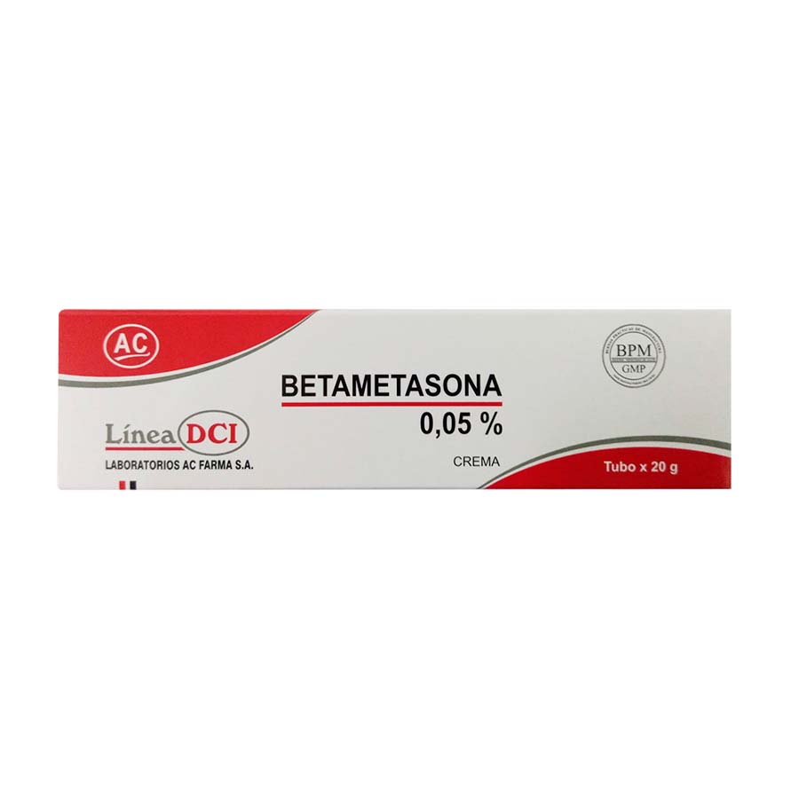 BETAMETASONA 0.05% Crema Tubo x 20g - Lab AC Farma
