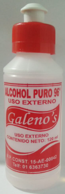Alcohol Puro 96° Fco 120 ml